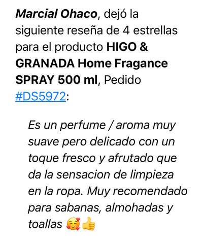 HIGO & GRANADA Home Fragance SPRAY 500 ml