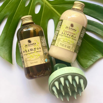 TRATAMIENTO ANTI-CAÍDA 1: shampoo romero + bálsamo romero + peine activador