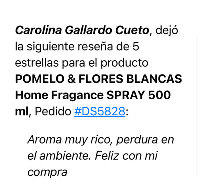 POMELO & FLORES BLANCAS Home Fragance SPRAY 500 ml