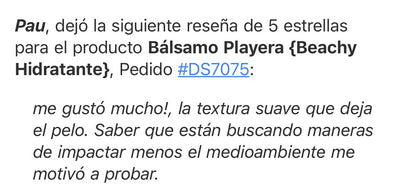 Bálsamo Playera {Beachy Hidratante}