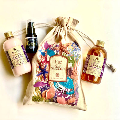 PACK CRECIMIENTO & VITAMINA C: Shampo maqui + bálsamo maqui + serum argan + bolsa GRATIS