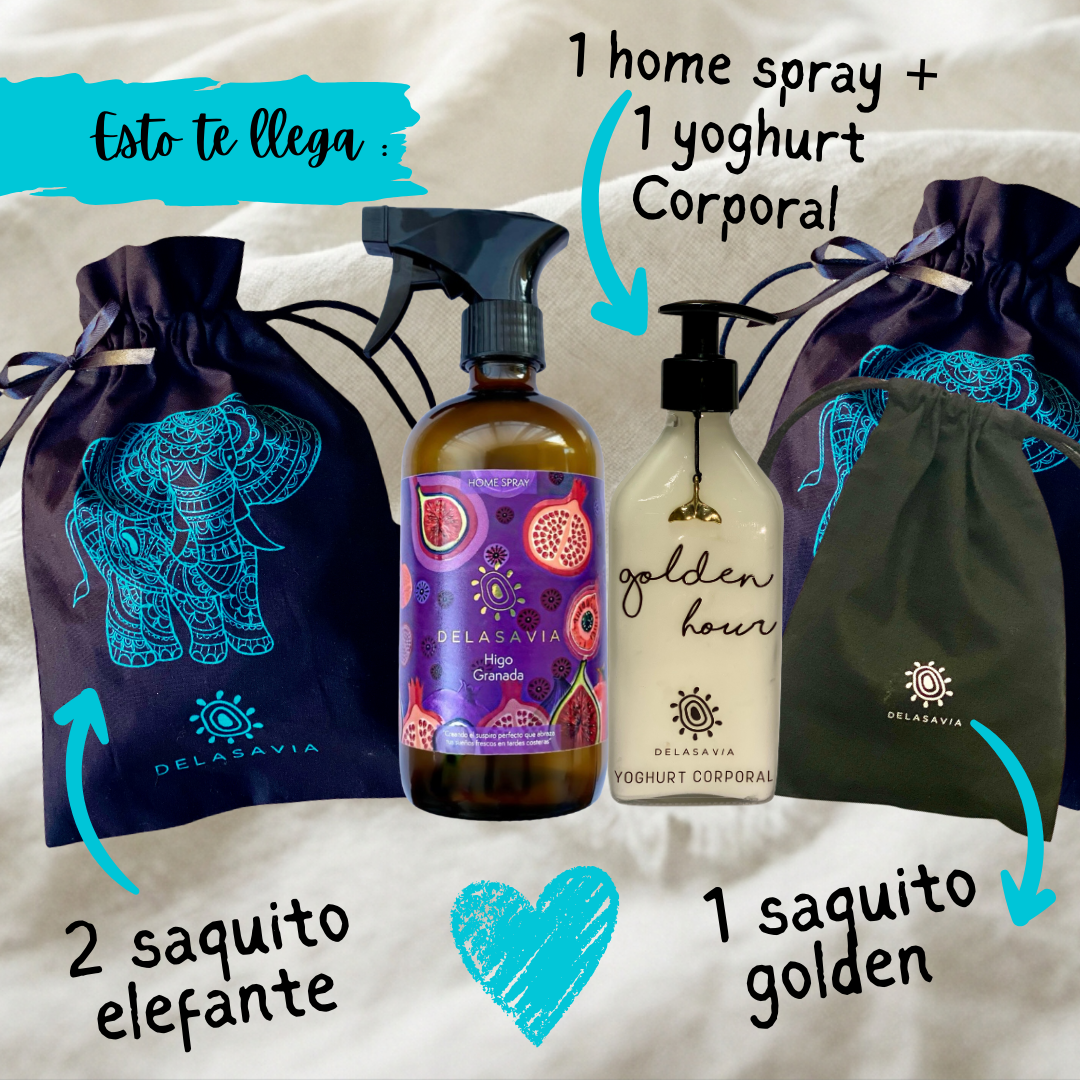 PACK HOME SPRAY HIGO Y YOGHURT GOLDEN HOUR WHITE