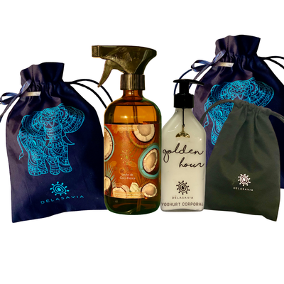 PACK HOME SPRAY LECHE COCO FRESCA Y YOGHURT GOLDEN HOUR WHITE