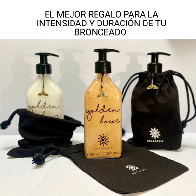 YOGHURT CORPORAL GOLDEN HOUR, DGM Brillos e Hidratación prolongada con aloe vera y argán.