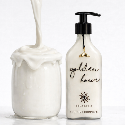 YOGHURT CORPORAL GOLDEN HOUR,  WM Hidratación y fragancia prolongada con aloe vera y argán.