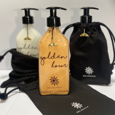 YOGHURT CORPORAL GOLDEN HOUR, DGM Brillos e Hidratación prolongada con aloe vera y argán.