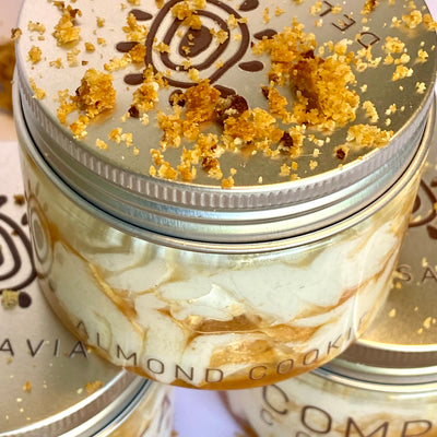 Compota corporal Almond cookie. REAFIRMANTE Y NUTRICIÓN 72 HRS