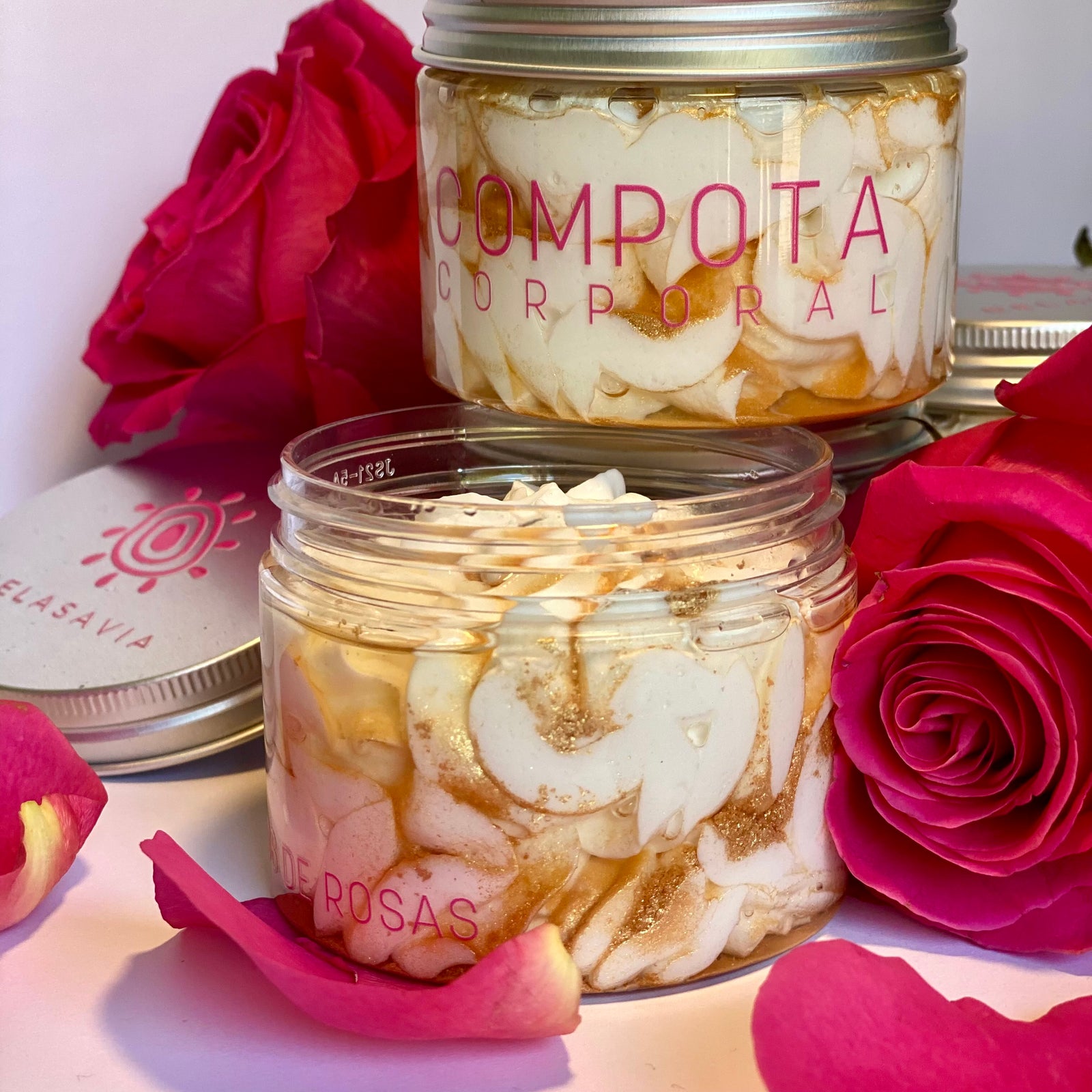 Compota corporal Pétalos de Rosas: REAFIRMANTE Y EXTRA NUTRITIVA